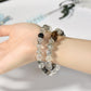 Multi circle black hair crystal natural crystal bracelet