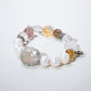 [Balance] Calcite within rabbit hair crystal  bracelet