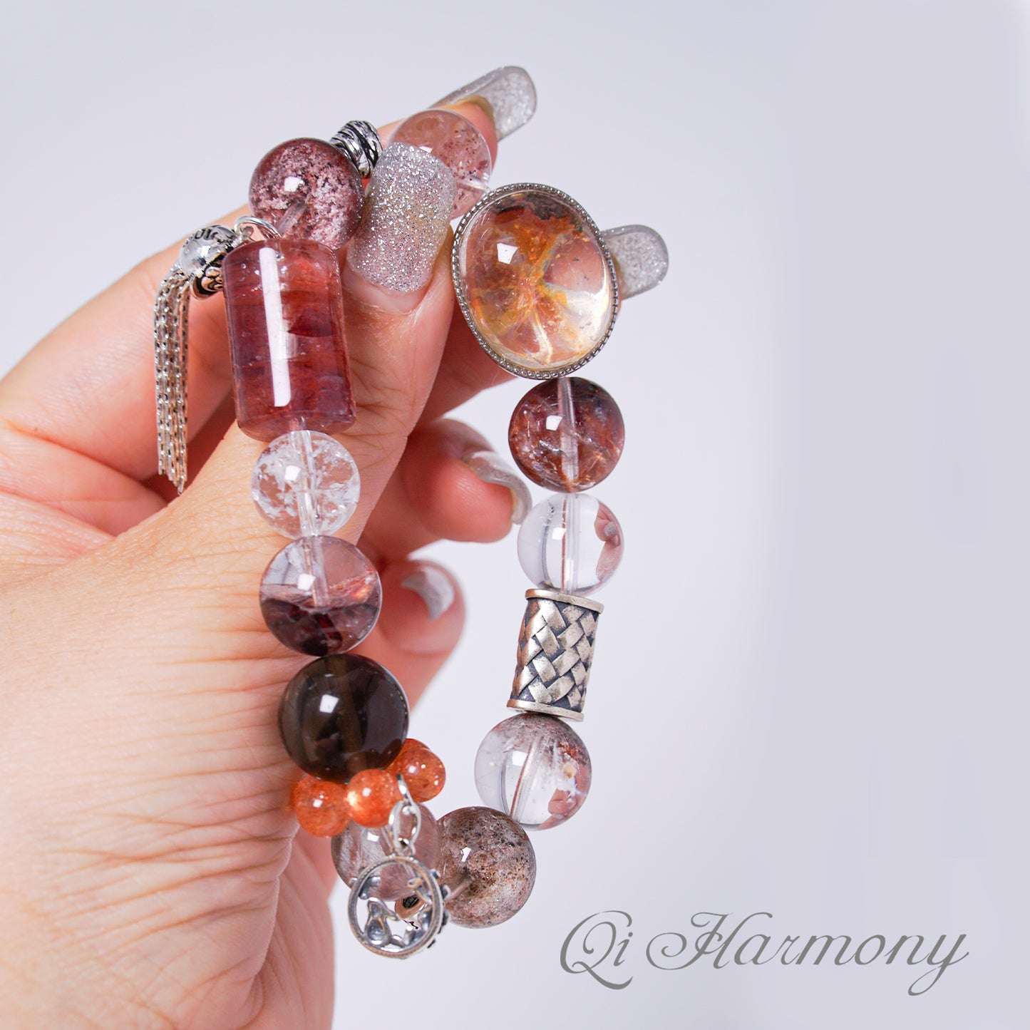 [Radiant]Withered rose Multi-Inclusions crystal bracelet