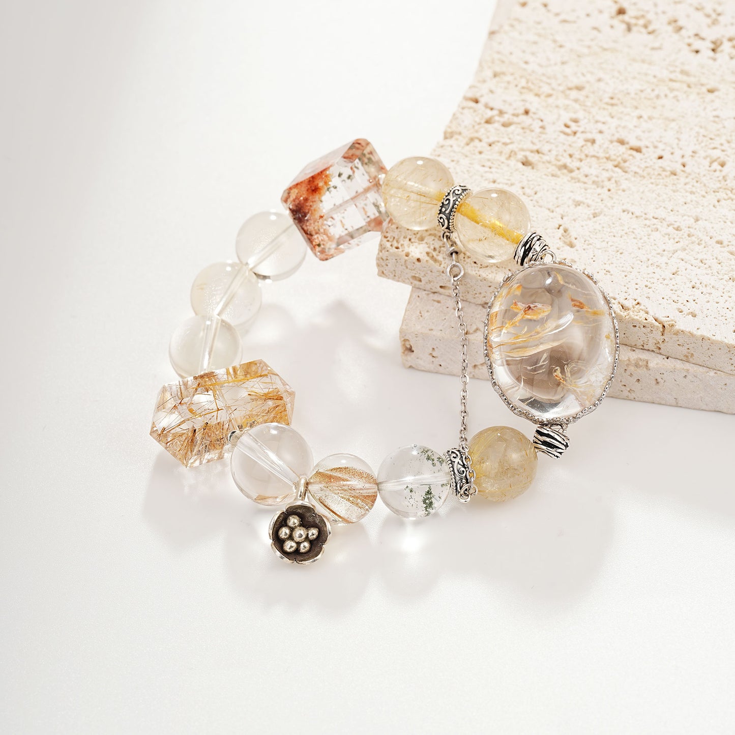 [Positive Energy]Yellow Hematoid Quartz bracelet