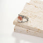 Red Rabbit Hair Crystal Ring