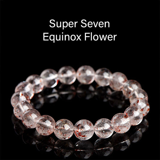 Equinox Flower Premium-Red,Super seven bracelet