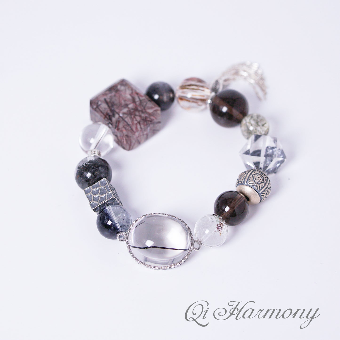 [Leadership]Black Rutilated Quartz bracelet