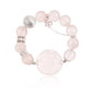 [LOVE]Pink Quartz Fox circle Carving Bracelet