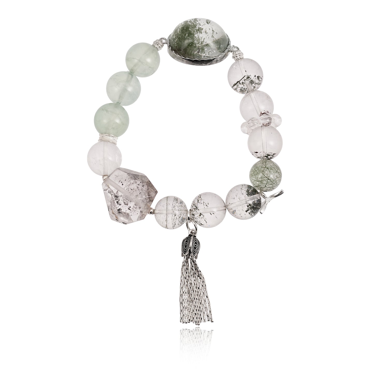 [Wealth]Green Phantom Green hair Crystal bracelet