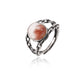 Red Rabbit Hair Crystal Ring