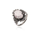 Baroque retro style Strawberry Quartz Ring Crystal Ring