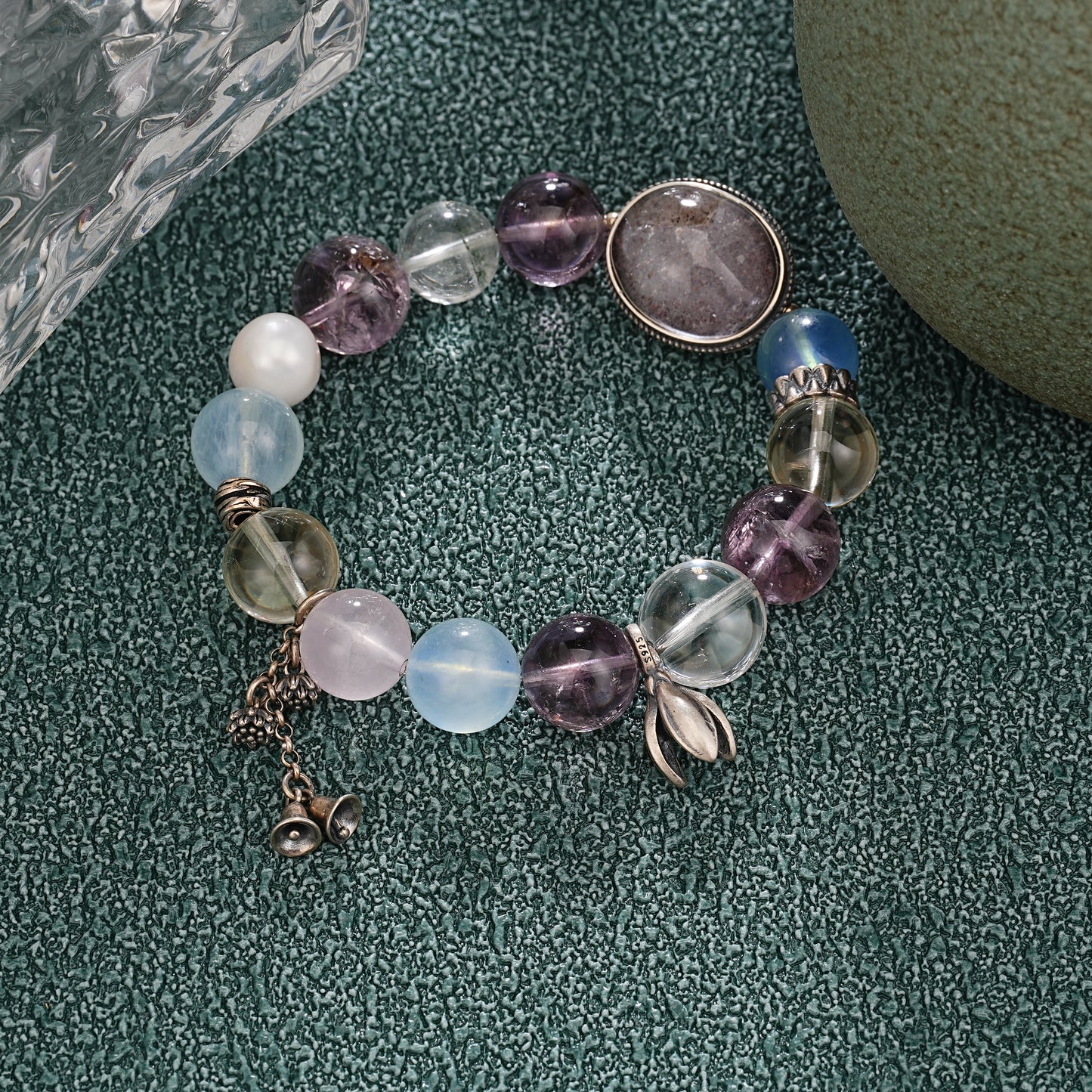 [Power]Purple Mica Amethyst  Bracelet