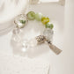 [Fortune’s Embrace]Serenity of Jade & Green Phantom Crystal Bracelet