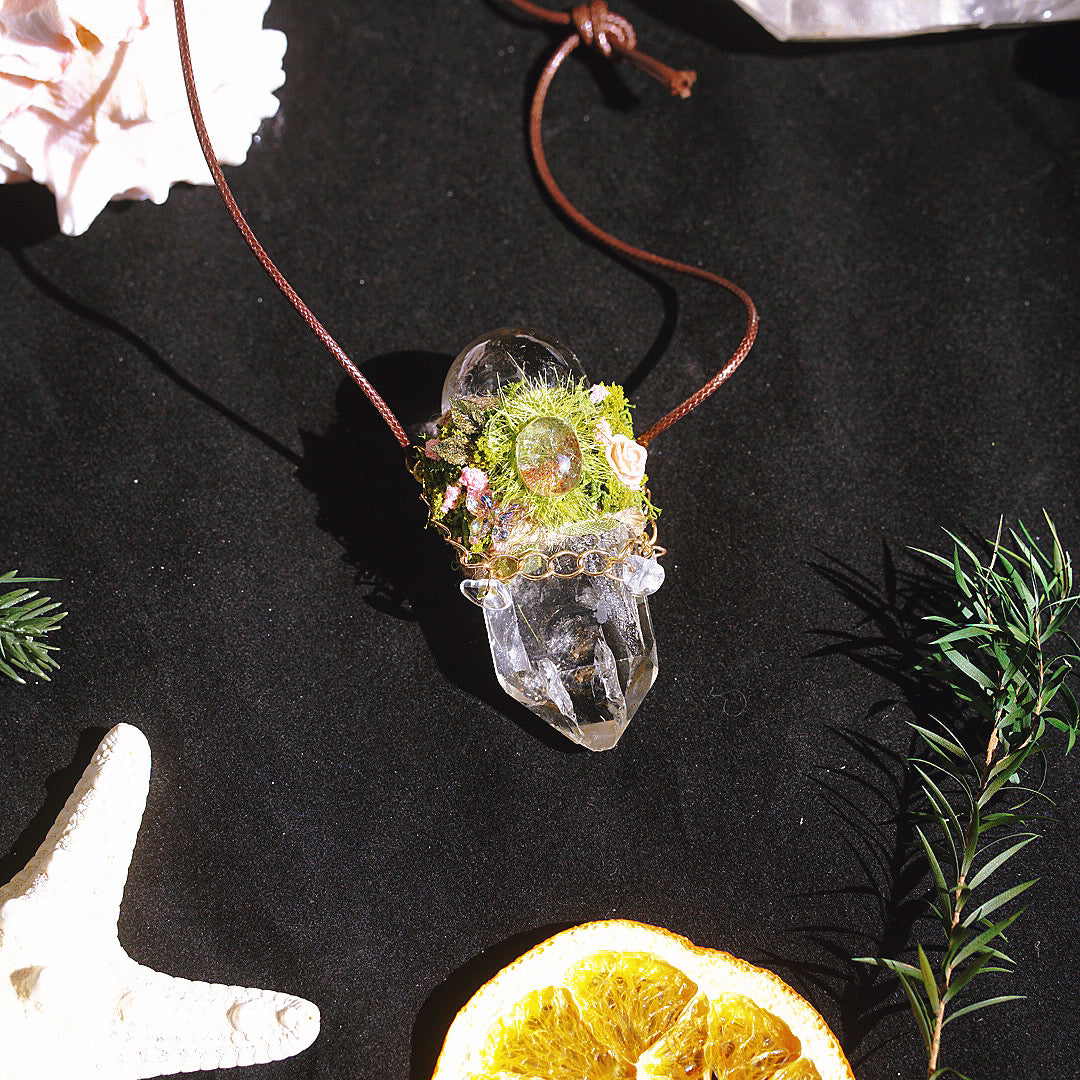 Luminary Artisan Crystal Wand Necklace