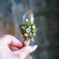 Handmade Antler Crystal Handheld magic Tool Crystal Palm wand