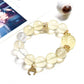 Citrine nine tailed fox bracelet