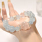 Nature aquamarine Pink Snow Phantom crystal Bracelet