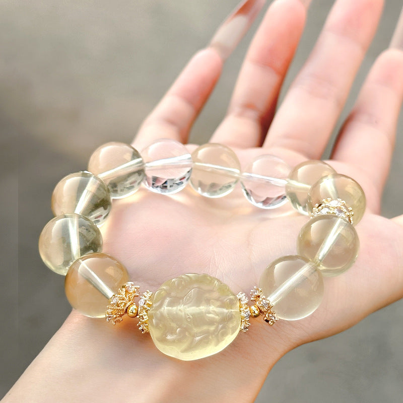 Citrine nine tailed fox bracelet