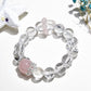 Pink crystal white crystal bracelet