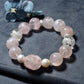 Pink snow phantom crystal white crystal bracelet