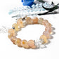 Cherry blossom agate crystal with butterfly bracelet