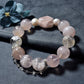 Pink snow phantom crystal white crystal bracelet