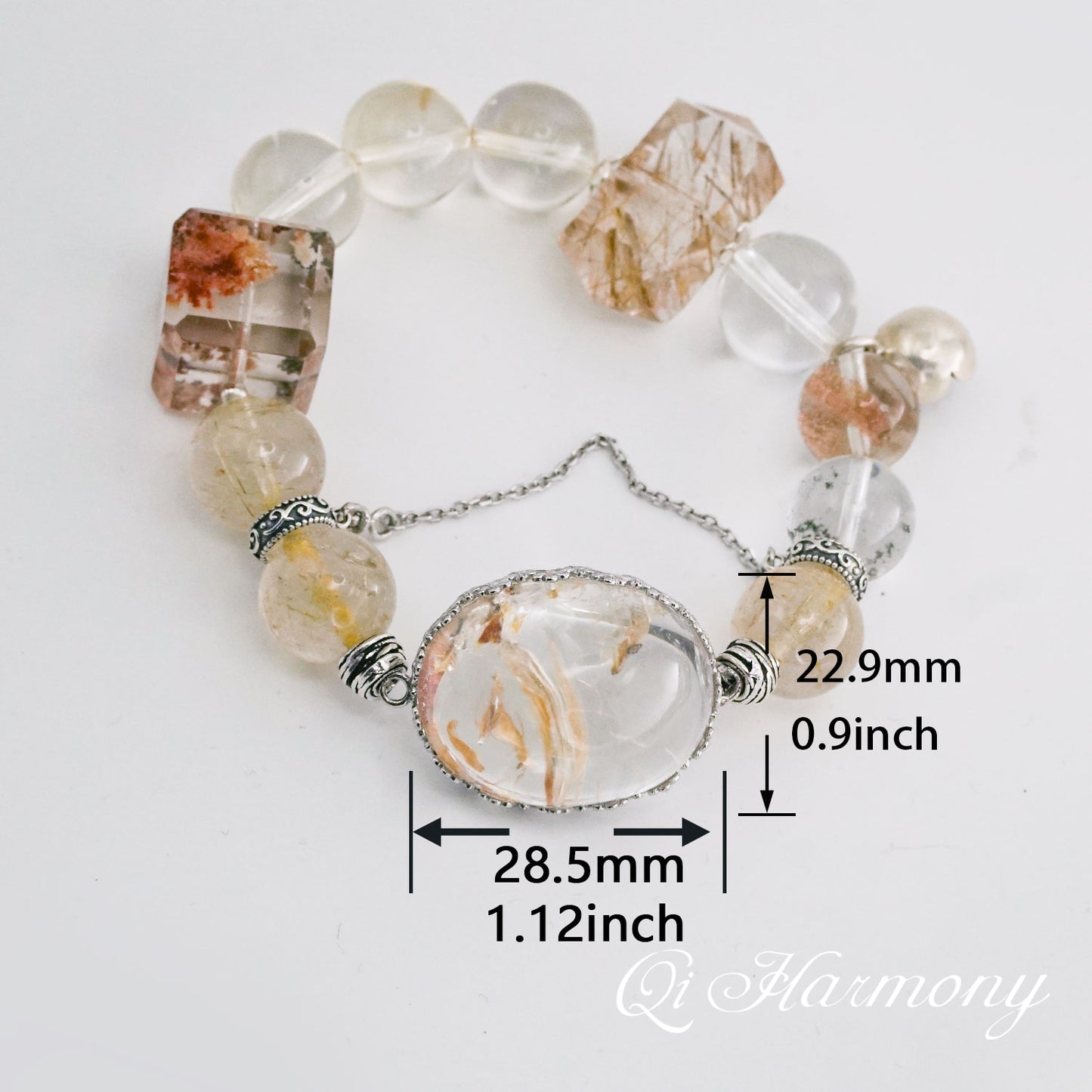 [Positive Energy]Yellow Hematoid Quartz bracelet