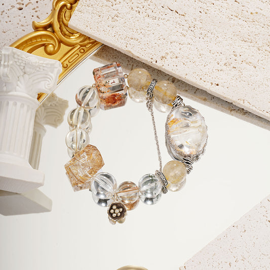 [Positive Energy]Yellow Hematoid Quartz bracelet